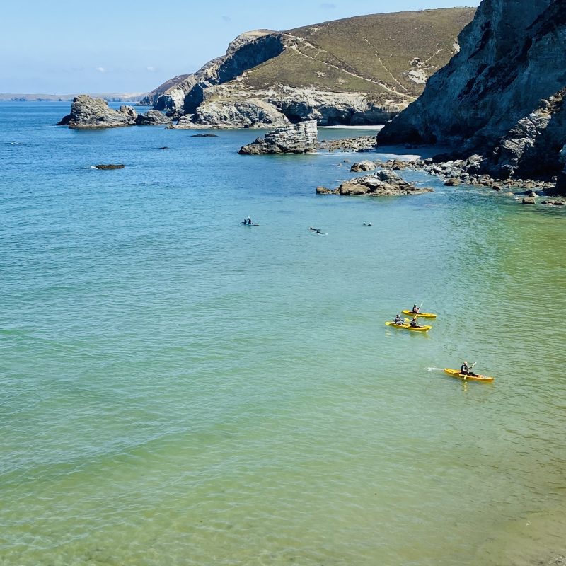 kayaking trevaunance cove