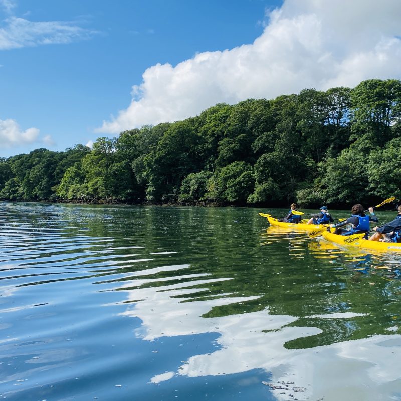 Family Kayaking Helford River