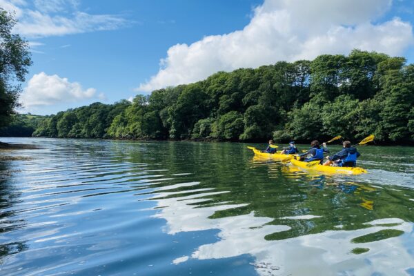 Family Kayaking Helford River